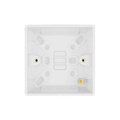 Imagen de Schneider Electric Ultimate White Moulded GU9125 Caja de superficie única, 25 mm profundidad, color blanco