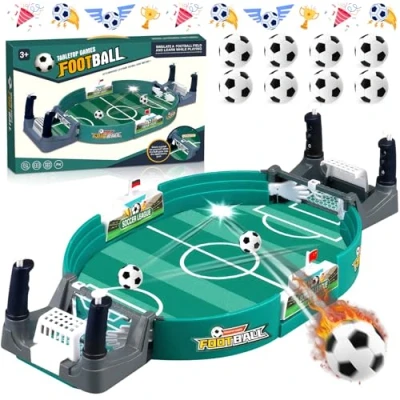 Imagen de NLMWTI Mini Juego de Fútbol 8 Bolas, Futbolin Futbolines para Niños, Juegos Mesa Fútbol, Rompecabezas Juguete Interactivo Entre Padres e Hijos Ninos