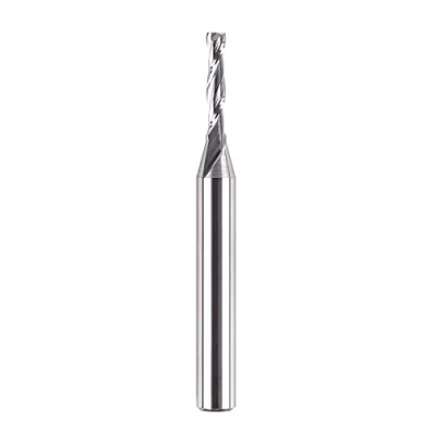 Imagen de SpeTool Fresas para Madera 8 mm Fresa de Ranurar CNC Helicoidal Up Cut HRC55 Diámetro Corte 4 Espiral Longitud 20 Carburo Sólido Madera, Tallado
