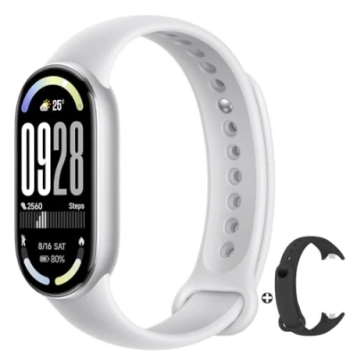 Imagen de Xiaomi Smart Band 10 Pulsera de Actividad, Autonomía hasta 21 días, 1.72&quot; Pantalla AMOLED con Tasa refresco 60 Hz, 5ATM,Sensor Frecuencia Cardíaca, App Mi Fitness, Plata (Versión ES)