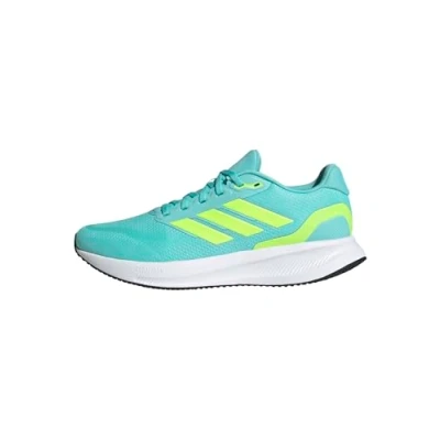 Imagen de adidas Runfalcon 5 Running Shoes, Zapatillas Hombre, Flash Aqua Lucid Lemon Core Negro, 49 1/3 EU
