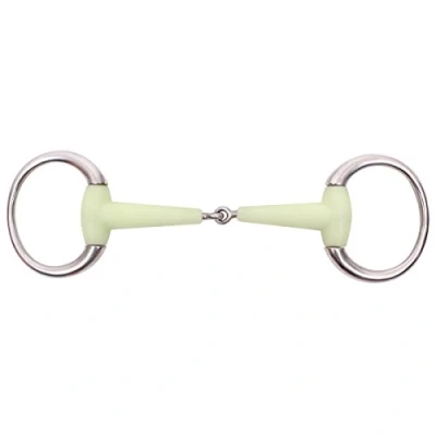 Imagen de BR Single Jointed Eggbutt Snaffle Apple Mouth 18mm