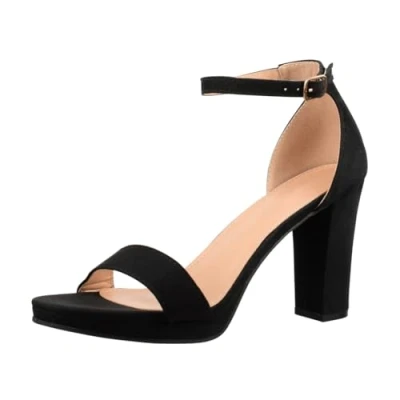 Imagen de Elara Zapato de Tacón Alto para Mujer Chunkyrayan Negro WW100 Black 36