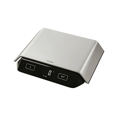 Imagen de Terraillon Balanza de cocina profesional Tara, Conversión líquidos, A prueba polvo, Capacidad 10 kg Modelo &#039;Supreme&#039; Plata/Negro