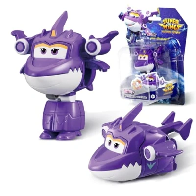 Imagen de Super Wings Juguetes Transformers Sally, Figura de acción 2 en 1, Juguete Robot avión 5 cm, transformable, Adecuado para niños y niñas a Partir 3 años