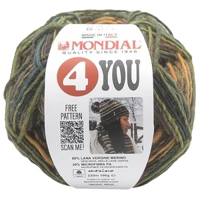 Imagen de 4 YOU de Mondial en ovillos 100g y 230m (Multicolor (670))