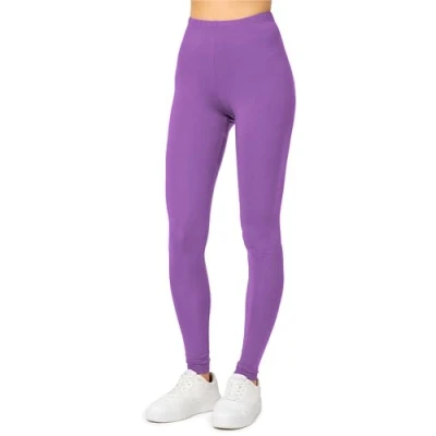 Imagen de Merry Style Leggins Largos Deportivas Mujer Mallas con Cintura Elástica Vestir Suaves Flexibles, Transpirables Ideal para Todas Las Estaciones MS10 143 (Púrpura, 3XL)