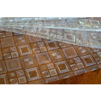 Imagen de Home Direct Mantel rectangular de PVC transparente, 140 x 180 cm, 55 70 cm