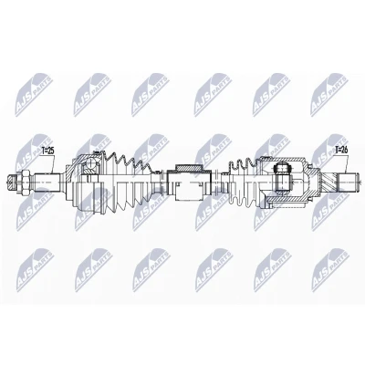Imagen de Semi eje NTY NPW NS 138