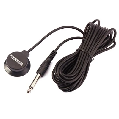 Imagen de Alnicov Mini transductor de micrófono contacto pickup piezoeléctrico con enchufe salida 1/4 y cable 3 metros para guitarra acústica violín banjo mandolina