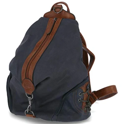 Imagen de Rieker Mujer H1055 14 Mochila Bolso, Azul (Ocean/Ozean/Chestnut), 39x14x30 Centimeters (B x H T)