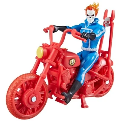 Imagen de Marvel Legends Series Retro 375 Collection Figuras de colección Ghost Rider 9,5 cm Incluye vehículo A Partir 4 años