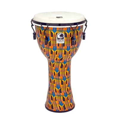 Imagen de Toca TO803259 Djembe Freestyle Mechanically Tuned, 12&#039;&#039;, afinación mecánica, color Kente Cloth
