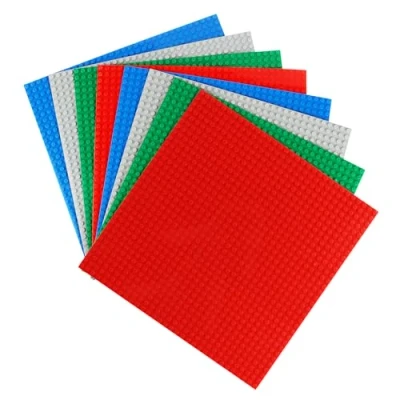 Imagen de VFANDV Bases Clásicas para Construir, 8 Piezas Construir 25 * 25cm Classic Base de 32 x Tacos Compatible con Todas Las Grandes Marcas Niños