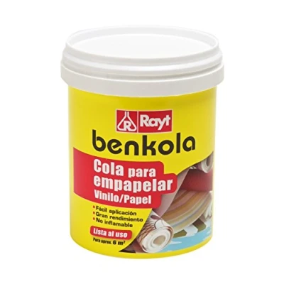 Imagen de Rayt 1760 09 Benkola papel vinilo: Cola para empapelar. Lista al uso. pintado o vinilo con dorso de tejido. 1 kg