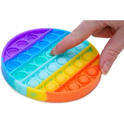 Imagen de Toyland® Push Bubble Pop &#039;Pop It&#039; Juguete sensorial Fidget Mucho para Elegir (Arcoiris Redondo)