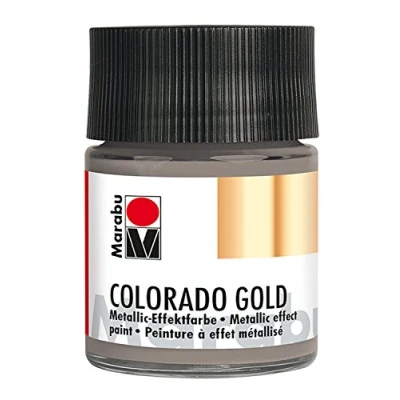 Imagen de Marabu Metallic de Efecto Color, Colorado Cristal Oro, 50 ml, Gris metálico