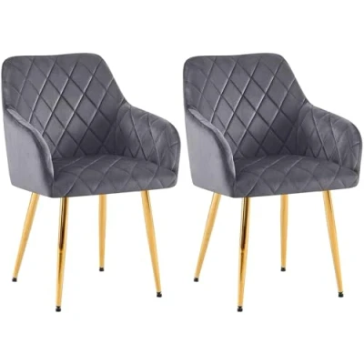 Imagen de Set de 2 silla comedor monett terciopelo
