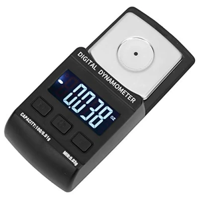Imagen de Fafeicy 100g/0.01g medidor de fuerza aguja, LCD escala presión aguja tocadiscos digital, función tara y apagado automático, ABS + material acero inoxidable