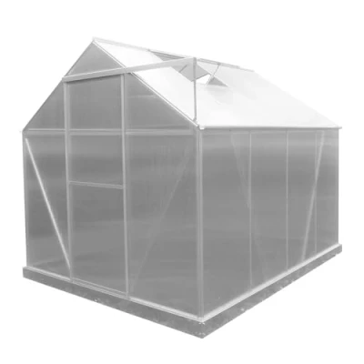 Imagen de Gardiun Invernadero Lunada Policarbonato/Aluminio 4 Módulos 4,82 m² 249x193x190 cm con Base