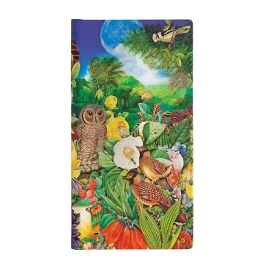 Imagen de Paperblanks Cuadernos de Tapa Dura Jardín Luna Rayado Delgado (90 x 180 mm) (Nature Montages)