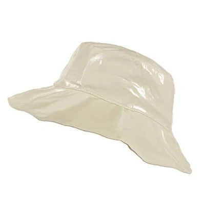 Imagen de TOUTACOO, Sombrero para la Lluvia, Pamela Mujer en Vinilo (Beige)