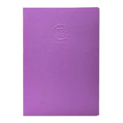 Imagen de Clairefontaine 6032C Un cuaderno CroK&#039;BooK 24 páginas lisas blancas 21x29,7 cm 90 g (formato retrato), tapa color aleatorio