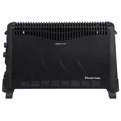 Imagen de Russell Hobbs RHCVH4002B Calentador Convector Eléctrico de 2000 W/2 kW con Temporizador 24h, 3 Ajustes Temperatura, Protección Contra Sobrecalentamiento, Termostato Ajustable, 20 m2, Negro