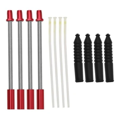 Imagen de SG Store Juego de 12 Piezas Codo Freno en V Flexible para Bicicleta, Fideos con Tubo lubricante, Accesorios Manga Goma Bicicletas montaña, Carretera