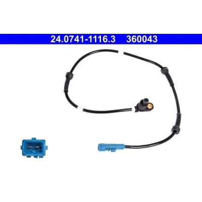 Imagen de ATE 24.0741 1116.3 Sensor de ABS 826 PEUGEOT: 206 Hatchback, SW