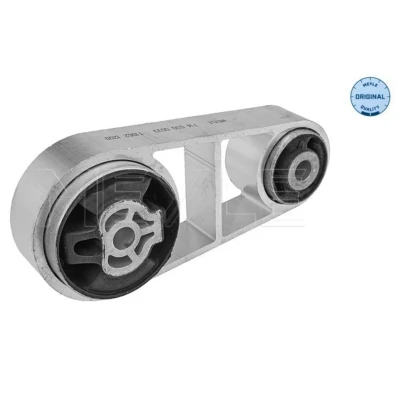 Imagen de MEYLE 714 030 0033 Soporte de motor Barra torsión en soporte, carrocería, debajo Rodamiento caucho metal para caja cambios manual Aluminio