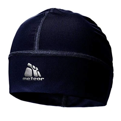 Imagen de meteor Gorro Correr Esquí Ciclismo para Hombre y Mujer Gorra Debajo del Casco jóvenes Adultos Talla única Unisex Gorros Deportes de Invierno, Bici, Running Shadow