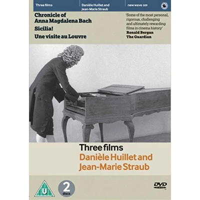 Imagen de Three Films (Chronicle of Anna Magdalena Bach (1967) / Sicilia! (1998) Une Visite au Louvre (2004)) [DVD] [Reino Unido]