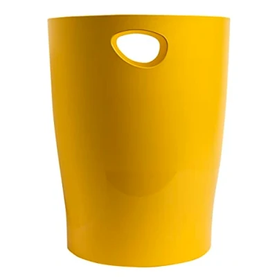 Imagen de Exacompta Ref. 45308D 1 papelera con asas ECOBIN BeeBlue en PP gran capacidad 15 litros dimensiones 26,3 x 33,5 cm Para oficina o hogar color azafrán