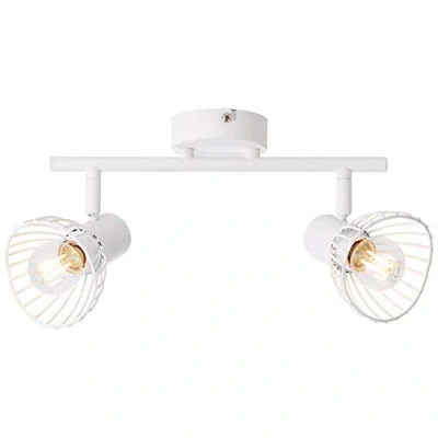 Imagen de BRILLIANT lámpara Elhi spot tubo 2 luces blanco 2x D45, E14, 40W, adecuado para lámparas de caída (no incluidas) Escala a ++ E Cabezas giratorias