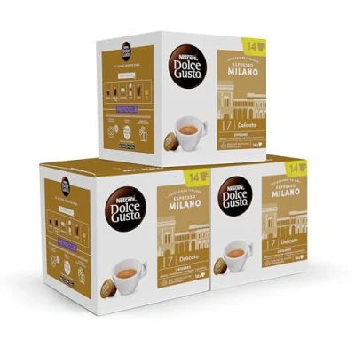 Imagen de NESCAFÉ Dolce Gusto Café Espresso Milano 3 packs 14 cápsulas Total 42