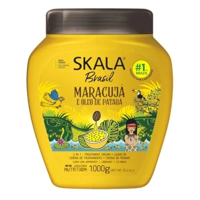 Imagen de SKALA EXPERT Crema ACONDICIONADORA y de PEINADO con MARACUYÁ Aceite PATAÚA 1000 ml