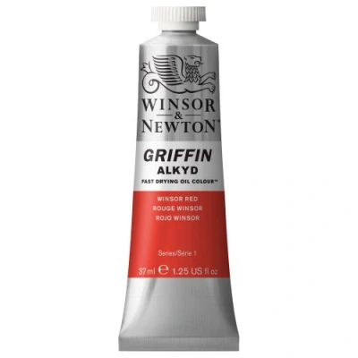 Imagen de Winsor &amp; Newton Griffin Alkyd Tubo óleo de secado rápido, 37 ml, Rojo