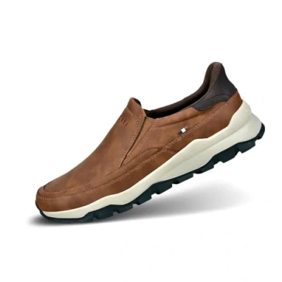 Imagen de bugatti Slip On mit Hiking Touch im Lässig komfortablen Look, Mocasín Hombre, coñac, 40 EU