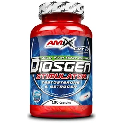 Imagen de AMIX Suplemento Deportivo Disogen Stimulator en 100 Cápsulas Ayuda al Incremento de la Testosterona Contribuye a Aumentar Fuerza y Masa Muscular Alimenticio