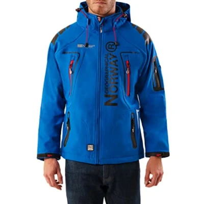 Imagen de Geographical Norway Tambour Chaqueta Softshell para Hombre, Color Azul, tamaño Medium
