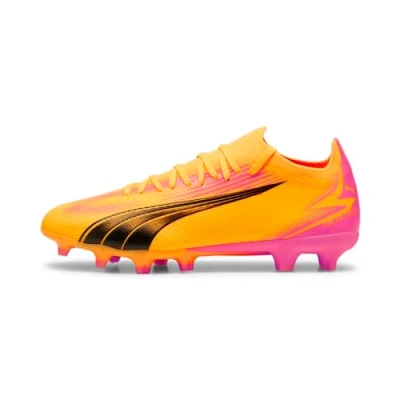 Imagen de Puma Ultra Match FG/AG Botas de fútbol con tacos, Hombre, Talla: 42.5, Sun stream/black/sunset glow Zapatos