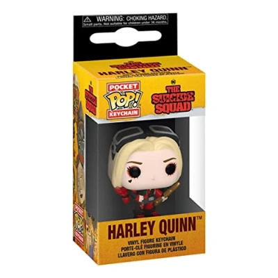 Imagen de Funko Pop! Keychain: Tundra Harley Quinn Keychain 3 Suicide Squad 2 Minifigura de Vinilo Coleccionable Llavero Original Relleno Calcetines Idea Regalo Mercancia Oficial