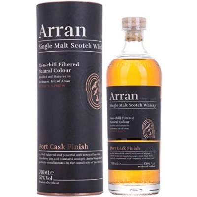 Imagen de Arran Single Malt PORT CASK FINISH 50% Vol. 0,7l in Giftbox