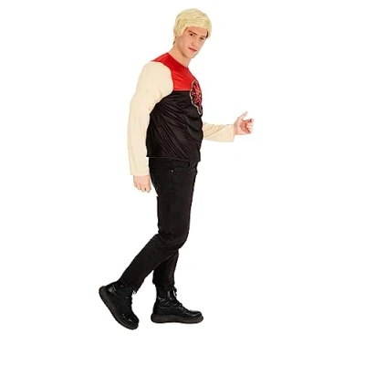 Imagen de Rubies Disfraz Oficial de Flash Gordon Muscle Top, para adultos, talla estándar, Top musculoso. DC Comics, Carnaval, Navidad, Cumpleaños, Fiestas y Halloween.
