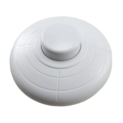 Imagen de Interruptor de pie con contactos roscados, 1 polo, 2 A, 250 V, color blanco