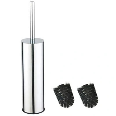 Imagen de BGL 304 Acero Inoxidable Cepillo de Inodoro Largo Cubo Redondo Pie con Soporte para la Decoración del Baño Cromado