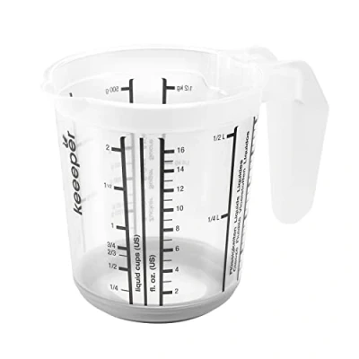 Imagen de keeeper Jarra medidora con base antideslizante, 500 ml, Massimo, Gris Nordic
