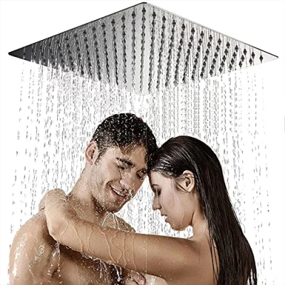 Imagen de Rociador Lluvia de Acero Inoxidable 40 x cm Gran Cuadrado Ultrafino Duchas Fijas