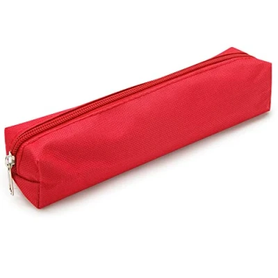 Imagen de Waytex Estuche Textil Rectangular pequeño Formato 18 x 3,5 4,5 cm, Color Rojo
